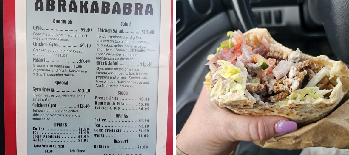 Abrakababra Menu