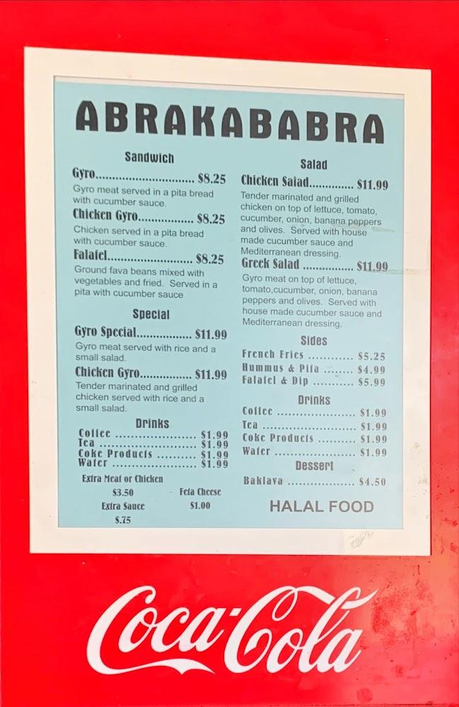 Abrakababra Menu image 2